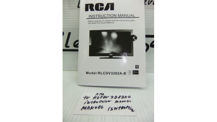 RCA RLCDV3282A-B bilingual instruction manual.